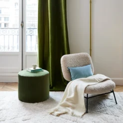 Pouf ROMEO Velours Olivine 14 Pouf ROMEO Velours Olivine -Décoration & meubles pour la maison pouf ROMEO 007748 V7 H2 3