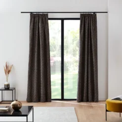 Rideau à Galon Fronceur Doublé ARDECO Noir Et Nickel -Décoration & meubles pour la maison rideau a galon fronceur double ARDECO 006662 GN 4