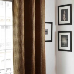 Rideau à Galon Fronceur Doublé OCTAVE Noir Et Mordoré 15 Rideau à Galon Fronceur Doublé OCTAVE Noir Et Mordoré -Décoration & meubles pour la maison rideau a galon fronceur double OCTAVE 006660 OR 10