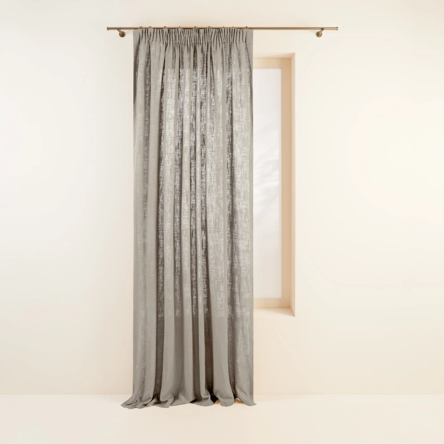 Rideau à Galon Fronceur BELLAVISTA Chataigne 3 Rideau à Galon Fronceur BELLAVISTA Chataigne – Image 3