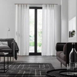 Rideau à Galon Fronceur BELLAVISTA Blanc -Décoration & meubles pour la maison rideau a galon fronceur BELLAVISTA 006871 W 4