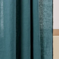 Rideau à Galon Fronceur CARLINA Pétrole Et Bourdon Noir -Décoration & meubles pour la maison rideau a galon fronceur CARLINA 006041 BVG 8