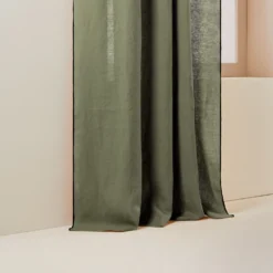 Rideau à Galon Fronceur CARLINA Kaki Grisé Et Bourdon Noir 11 Rideau à Galon Fronceur CARLINA Kaki Grisé Et Bourdon Noir -Décoration & meubles pour la maison rideau a galon fronceur CARLINA 006041 GVG 6