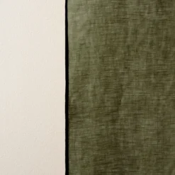 Rideau à Galon Fronceur CARLINA Kaki Grisé Et Bourdon Noir 13 Rideau à Galon Fronceur CARLINA Kaki Grisé Et Bourdon Noir -Décoration & meubles pour la maison rideau a galon fronceur CARLINA 006041 GVG 8