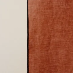 Rideau à Galon Fronceur CARLINA Terracotta Et Bourdon Noir -Décoration & meubles pour la maison rideau a galon fronceur CARLINA 006041 M9G 8