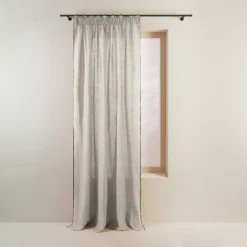 Rideau à Galon Fronceur CARLINA Calcaire Et Bourdon Noir -Décoration & meubles pour la maison rideau a galon fronceur CARLINA 006041 N2G 4