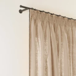 Rideau à Galon Fronceur CARLINA Sable Et Bourdon Noir -Décoration & meubles pour la maison rideau a galon fronceur CARLINA 006041 N4G 5