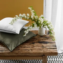 Rideau à Galon Fronceur CARLINA Blanc Pur Et Bourdon Noir -Décoration & meubles pour la maison rideau a galon fronceur CARLINA 006041 WG 3