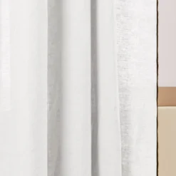 Rideau à Galon Fronceur CARLINA Blanc Pur Et Bourdon Noir -Décoration & meubles pour la maison rideau a galon fronceur CARLINA 006041 WG 7