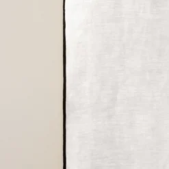 Rideau à Galon Fronceur CARLINA Blanc Pur Et Bourdon Noir -Décoration & meubles pour la maison rideau a galon fronceur CARLINA 006041 WG 8