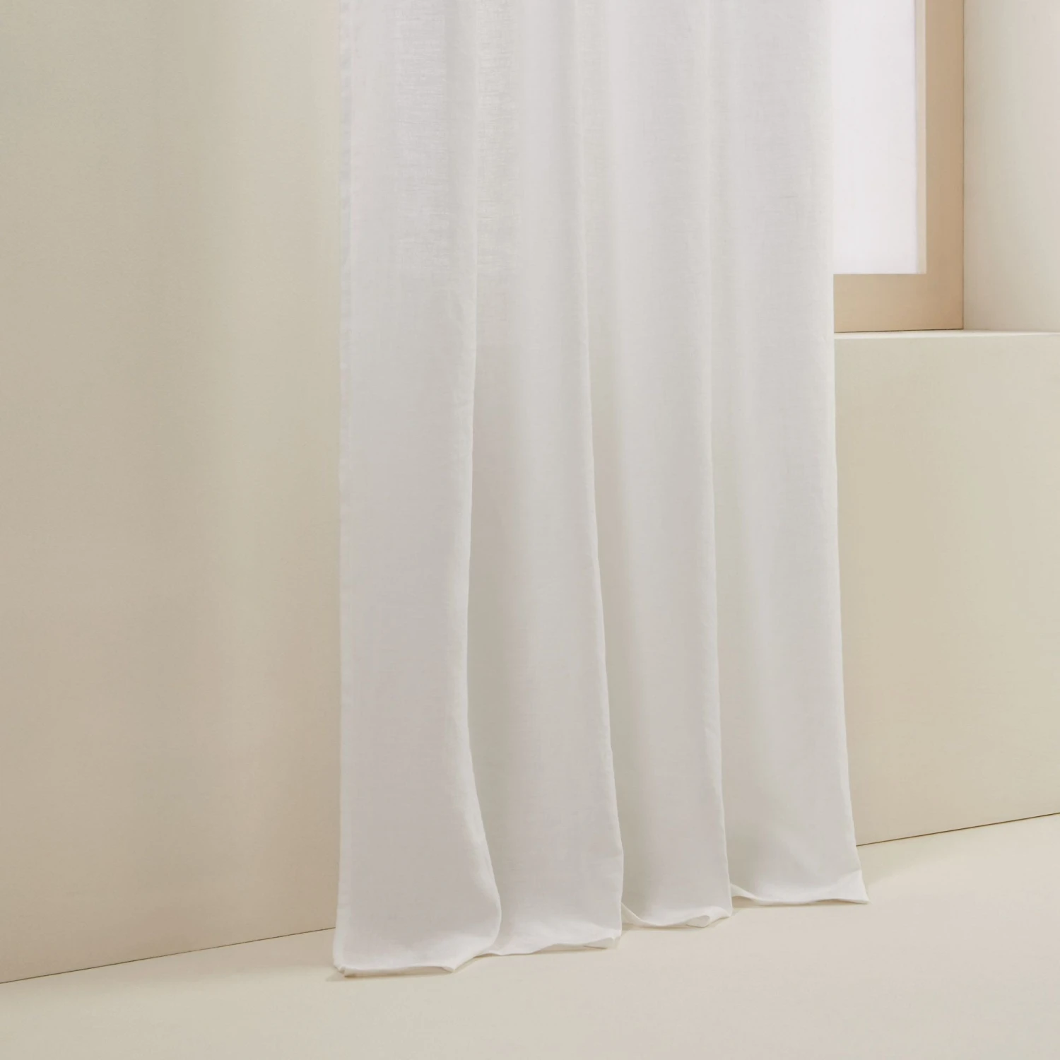 Rideau à Galon Fronceur CARLINA Blanc Pur 5 Rideau à Galon Fronceur CARLINA Blanc Pur – Image 5