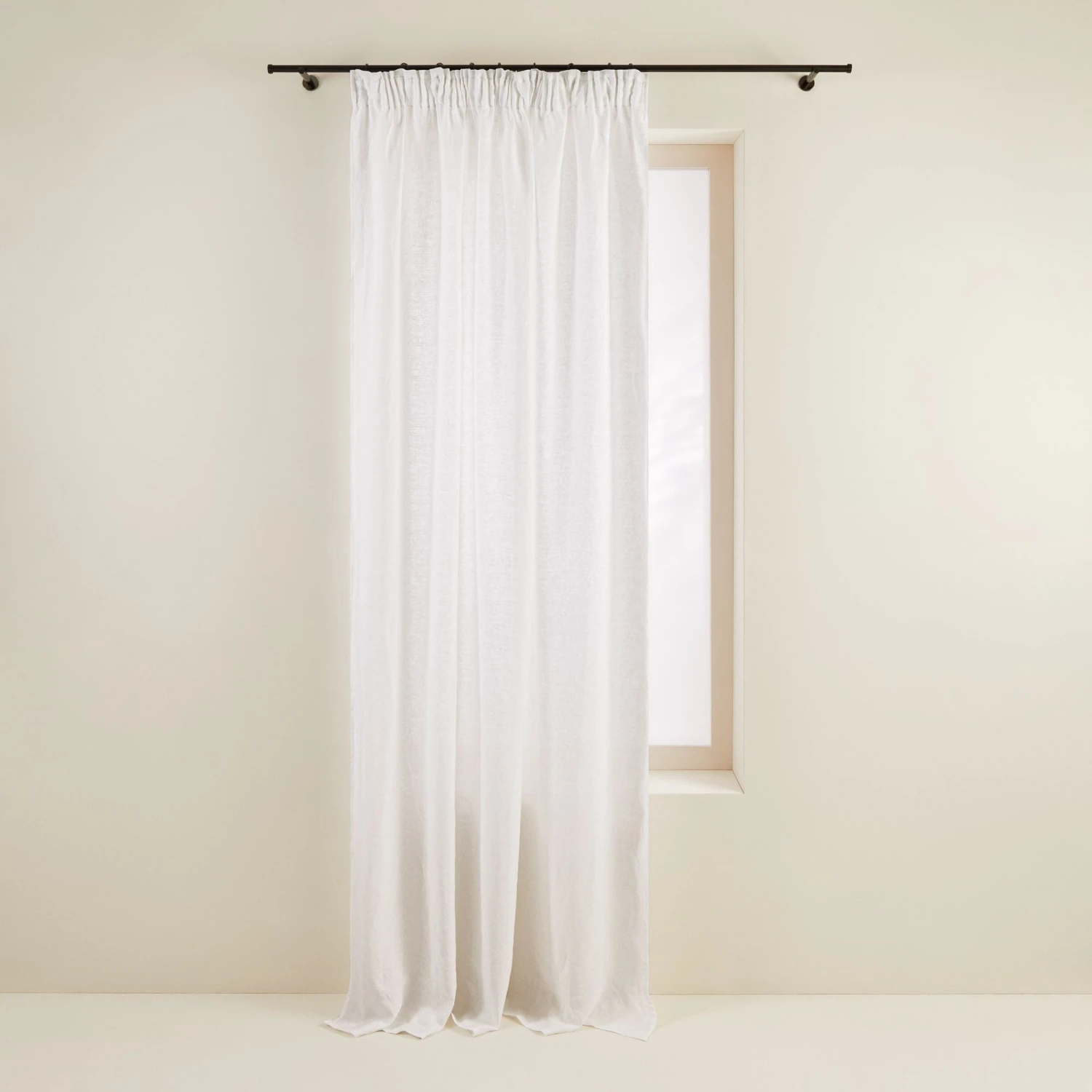 Rideau à Galon Fronceur CARLINA Blanc Pur 2 Rideau à Galon Fronceur CARLINA Blanc Pur – Image 2