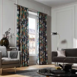 Rideau à Galon Fronceur GUALPA Bleu Nuit -Décoration & meubles pour la maison rideau a galon fronceur GUALPA 006655 Z5 5