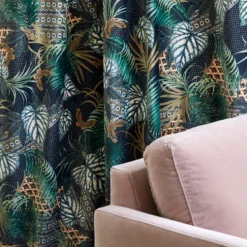 Rideau à Galon Fronceur GUALPA Bleu Nuit