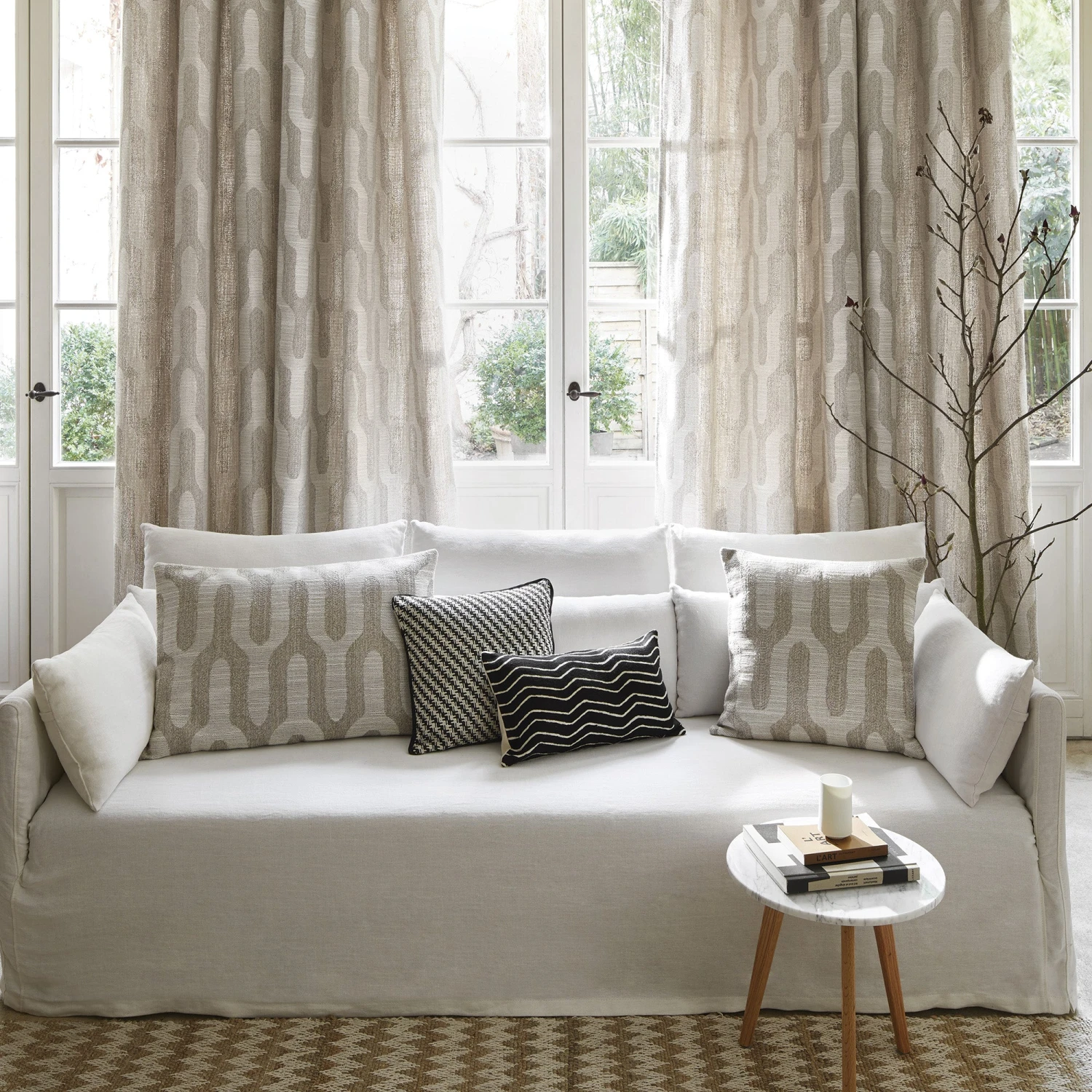 Rideau à Galon Fronceur MARCUS Naturel 3 Rideau à Galon Fronceur MARCUS Naturel – Image 3