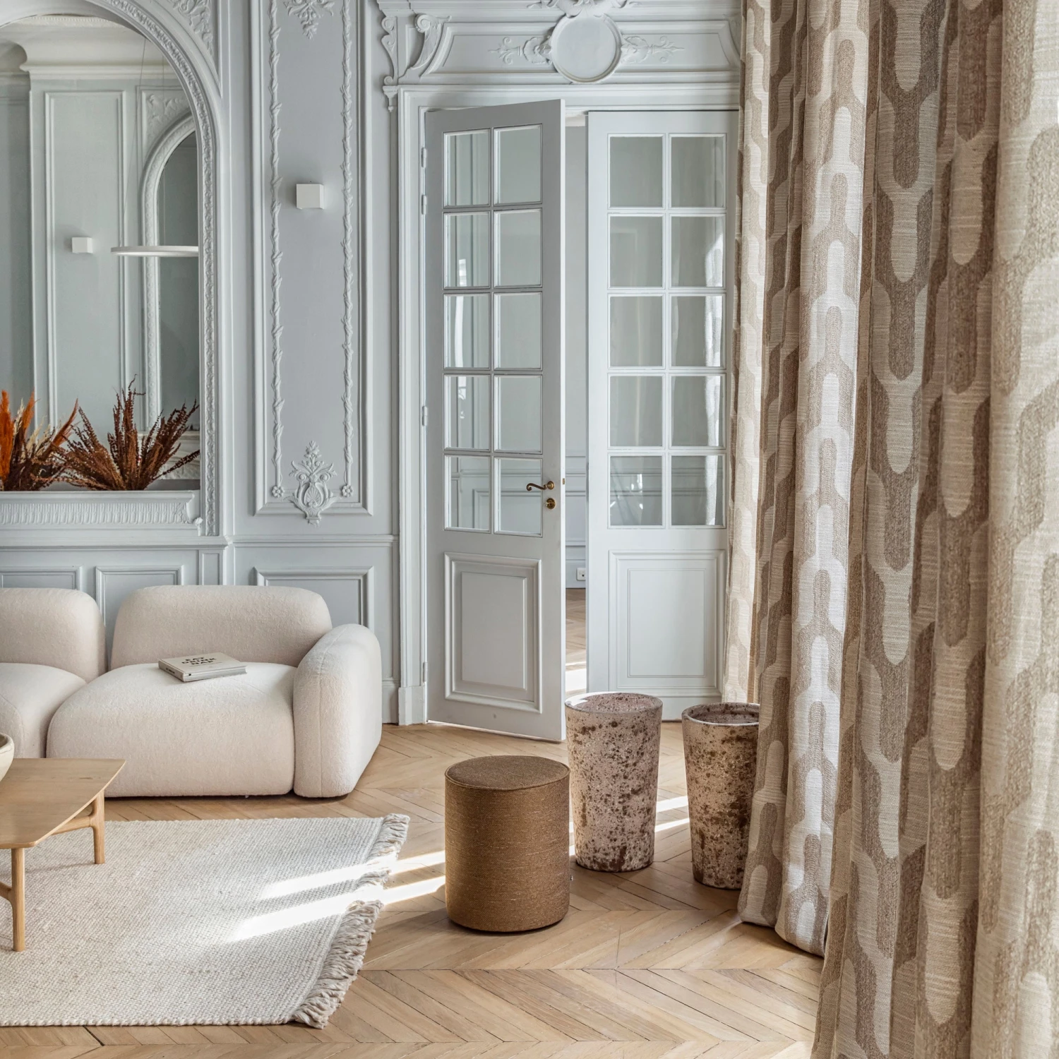 Rideau à Galon Fronceur MARCUS Naturel 4 Rideau à Galon Fronceur MARCUS Naturel – Image 4