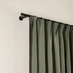 Rideau à Galon Fronceur NINO Kaki Grisé Et Feston Noir -Décoration & meubles pour la maison rideau a galon fronceur NINO 007352 GVFG 5