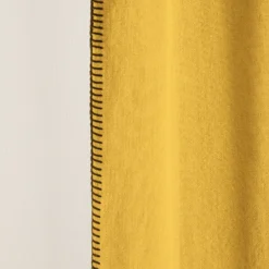 Rideau à Galon Fronceur NINO Ocre Et Feston Noir -Décoration & meubles pour la maison rideau a galon fronceur NINO 007352 J18FG 8