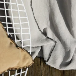 Rideau à Galon Fronceur NINO Ficelle Et Feston Noir