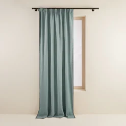 Rideau à Galon Fronceur NINO Vert De Gris Et Feston Noir 13 Rideau à Galon Fronceur NINO Vert De Gris Et Feston Noir -Décoration & meubles pour la maison rideau a galon fronceur NINO 007352 V4FG 4