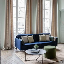 Rideau à Galon Fronceur ORSSO Calcaire -Décoration & meubles pour la maison rideau a galon fronceur ORSSO 008496 N2 1