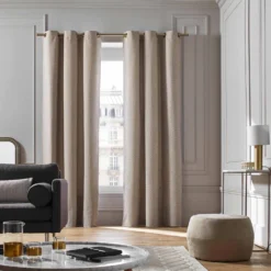 Rideau à Oeillets Dorés ALEJANDRO écru Multicolore 16 Rideau à Oeillets Dorés ALEJANDRO écru Multicolore -Décoration & meubles pour la maison rideau a oeillets dores ALEJANDRO 006366 NZ3 4