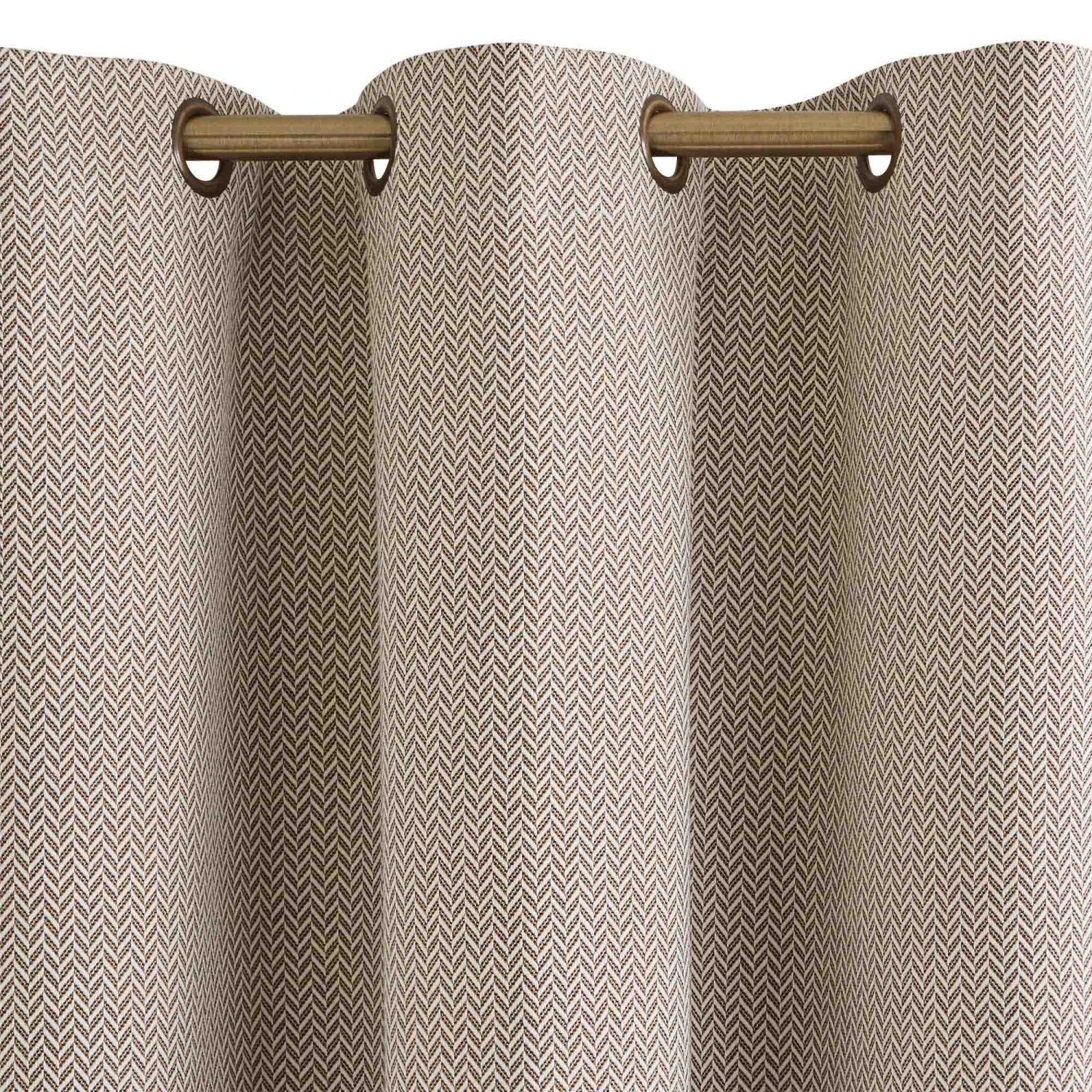 Rideau à Oeillets Dorés ALEJANDRO écru Multicolore 8 Rideau à Oeillets Dorés ALEJANDRO écru Multicolore – Image 8