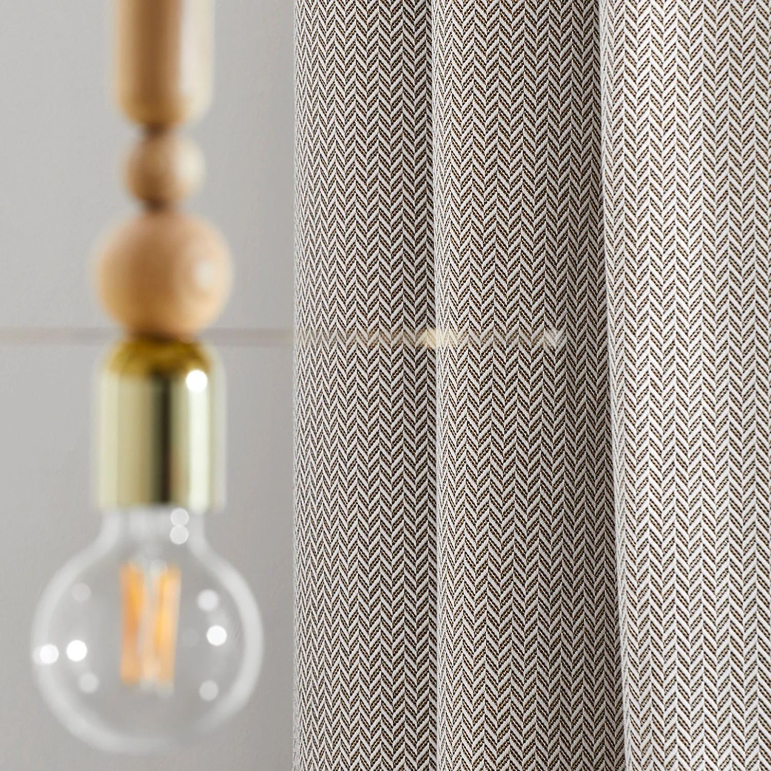 Rideau à Oeillets Dorés ALEJANDRO écru Multicolore 2 Rideau à Oeillets Dorés ALEJANDRO écru Multicolore – Image 2