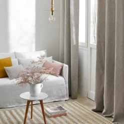 Rideau à Oeillets Dorés ALEJANDRO écru Multicolore