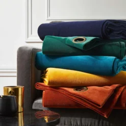 Rideau à Oeillets Dorés DARIO Mélèze -Décoration & meubles pour la maison rideau a oeillets dores DARIO 006404 V12 9