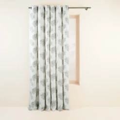 Rideau à Oeillets Dorés FILICO Blanc Cassé Et Sauge -Décoration & meubles pour la maison rideau a oeillets dores FILICO 006828 NV 4