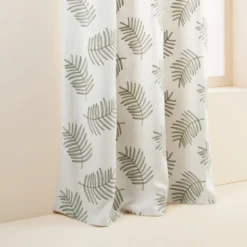 Rideau à Oeillets Dorés FILICO Blanc Cassé Et Sauge -Décoration & meubles pour la maison rideau a oeillets dores FILICO 006828 NV 6