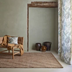 Rideau à Oeillets Dorés KELADY Ivoire Et Verts -Décoration & meubles pour la maison rideau a oeillets dores KELADY 008620 NV 9