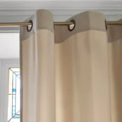 Rideau à Oeillets Dorés MATIA Craie Blanche -Décoration & meubles pour la maison rideau a oeillets dores MATIA 008286 N1 5