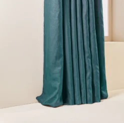 Rideau à Oeillets Noirs CARLINA Pétrole Et Bourdon Noir -Décoration & meubles pour la maison rideau a oeillets noirs CARLINA 006498 BVG 6