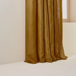 Rideau à Oeillets Noirs CARLINA Bronze Et Bourdon Noir -Décoration & meubles pour la maison rideau a oeillets noirs CARLINA 006498 M8G 6