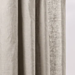 Rideau à Oeillets Noirs CARLINA Ficelle Et Bourdon Noir -Décoration & meubles pour la maison rideau a oeillets noirs CARLINA 006498 N3G 7