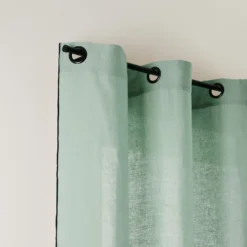 Rideau à Oeillets Noirs CARLINA Tilleul Et Bourdon Noir 10 Rideau à Oeillets Noirs CARLINA Tilleul Et Bourdon Noir -Décoration & meubles pour la maison rideau a oeillets noirs CARLINA 006498 V2G 5