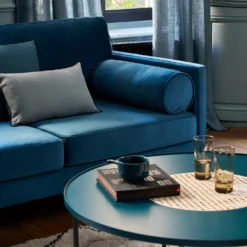 Rideau à Oeillets Noirs CARLINA Vert De Gris Et Bourdon Noir -Décoration & meubles pour la maison rideau a oeillets noirs CARLINA 006498 V4G 2