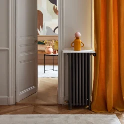 Rideau à Oeillets Noirs DARIO Ocre Et Bourdon Noir -Décoration & meubles pour la maison rideau a oeillets noirs DARIO 008421 J18G 1