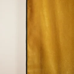 Rideau à Oeillets Noirs DARIO Ocre Et Bourdon Noir -Décoration & meubles pour la maison rideau a oeillets noirs DARIO 008421 J18G 9