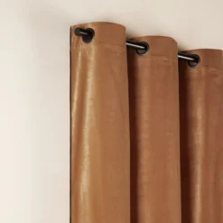 Rideau à Oeillets Noirs DARIO Camel Et Bourdon Noir 13 Rideau à Oeillets Noirs DARIO Camel Et Bourdon Noir -Décoration & meubles pour la maison rideau a oeillets noirs DARIO 008421 M9G 5