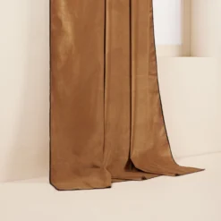 Rideau à Oeillets Noirs DARIO Camel Et Bourdon Noir 14 Rideau à Oeillets Noirs DARIO Camel Et Bourdon Noir -Décoration & meubles pour la maison rideau a oeillets noirs DARIO 008421 M9G 6