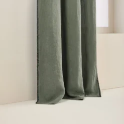 Rideau à Oeillets Noirs NINO Kaki Grisé Et Feston Noir 13 Rideau à Oeillets Noirs NINO Kaki Grisé Et Feston Noir -Décoration & meubles pour la maison rideau a oeillets noirs NINO 006467 GVFG 6