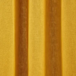 Rideau à Oeillets Noirs NINO Ocre Et Feston Noir -Décoration & meubles pour la maison rideau a oeillets noirs NINO 006467 J18FG 8