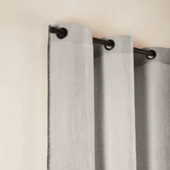 Rideau à Oeillets Noirs NINO Ficelle Et Feston Noir -Décoration & meubles pour la maison rideau a oeillets noirs NINO 006467 N4FG 5 d6f870d6 c361 4058 b720 ff56584c29c3