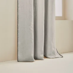 Rideau à Oeillets Noirs NINO Ficelle Et Feston Noir -Décoration & meubles pour la maison rideau a oeillets noirs NINO 006467 N4FG 6