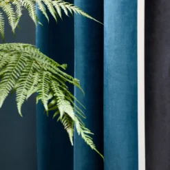 Rideau à Oeillets Noirs VASCO Pétrole -Décoration & meubles pour la maison rideau a oeillets noirs VASCO 007274 B12 2