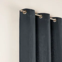 Rideau à Oeillets Argentés AUBIN Gris Foncé 11 Rideau à Oeillets Argentés AUBIN Gris Foncé -Décoration & meubles pour la maison rideau a oeillets AUBIN 005259 G9 5