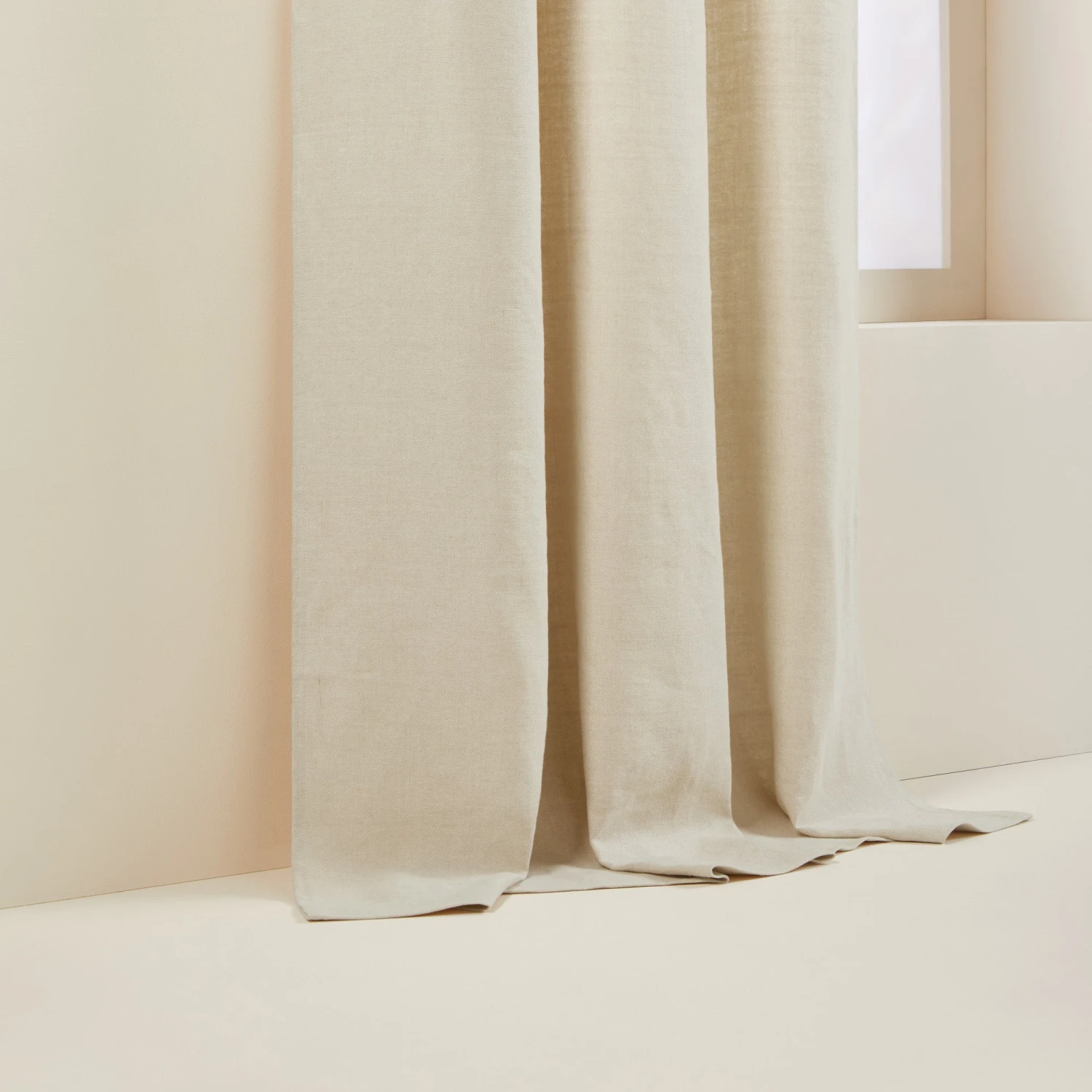 Rideau à Oeillets Argentés AUBIN Sable 7 Rideau à Oeillets Argentés AUBIN Sable – Image 7